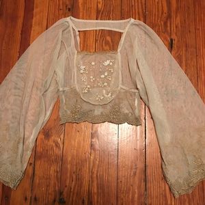 Free People sheer top